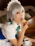 cosplay美女套图 c77 Sakuya Izayoi　白丝假发扮相(1)(16)